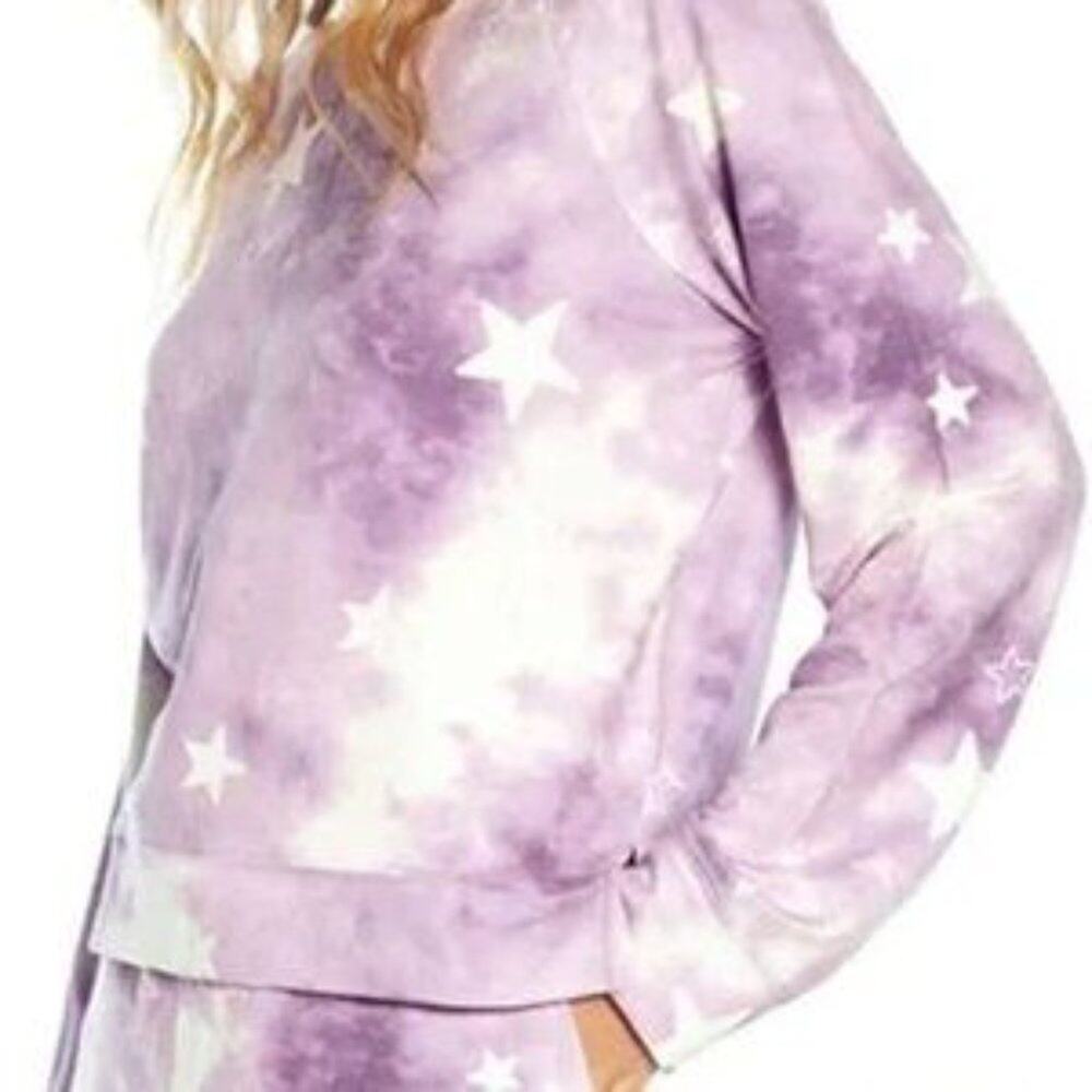 Wildfox Tie dye Stars Casual Loungewear Sweatshirt Size XL